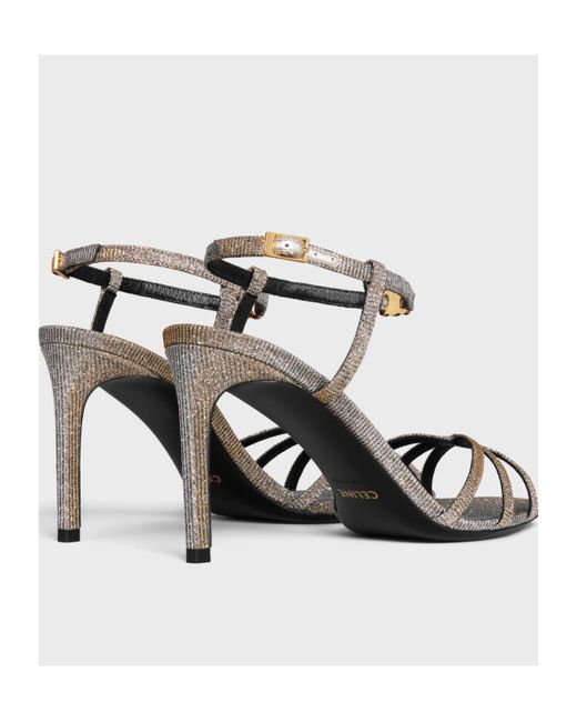 Celine Soir Sandal in Metallic | Lyst