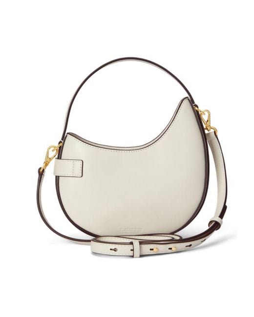 Ralph Lauren White Top Handle Shoulder Bag