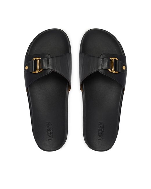 Ralph Lauren Multicolor Lauren Tasha Buckle Slide Sandals