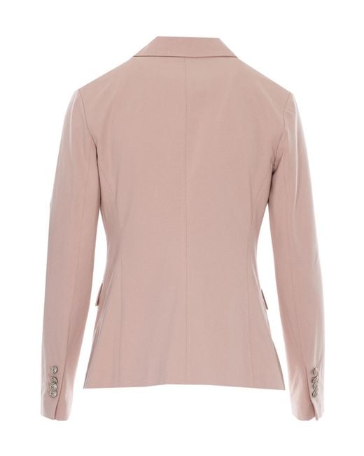 Circolo 1901 Pink Single-Breasted Blazer