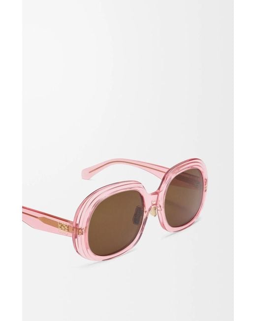 Loewe Multicolor Mini Anagram Steps Square Sunglasses