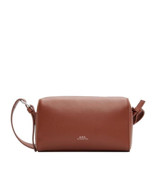 A.P.C. Brown Nino Shoulder Bag for men