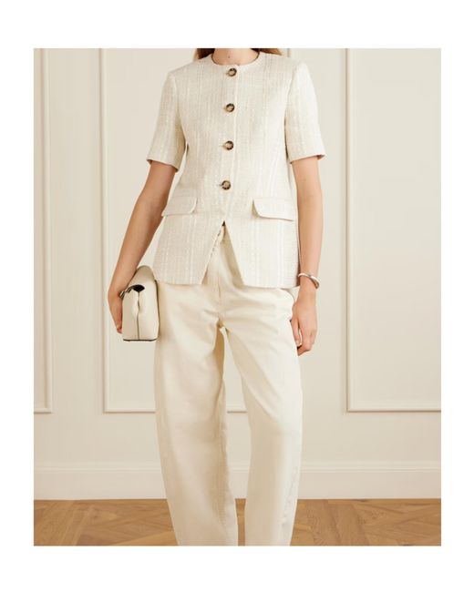 Veronica Beard White Bodie Jacket