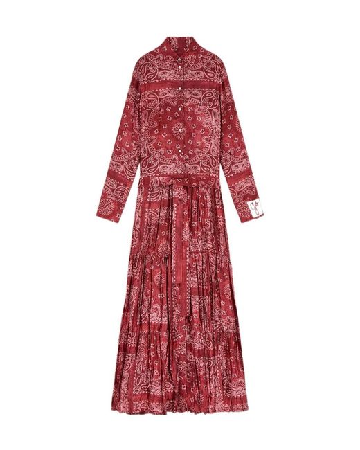 Golden Goose Deluxe Brand Red Collection Paisley-Print Shirt Dress