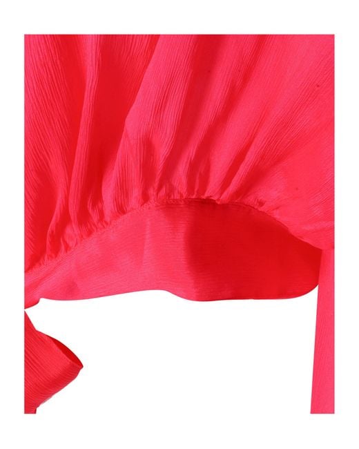 Forte_forte Red Strapped Shirt