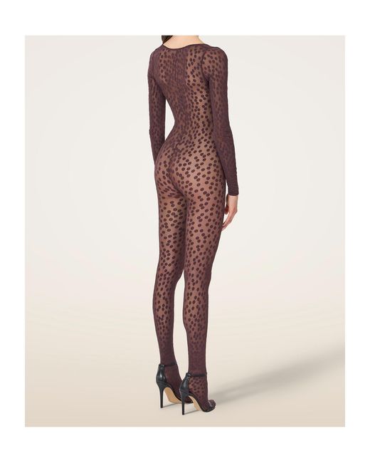 Wolford Multicolor Dots-Pattern Catsuit