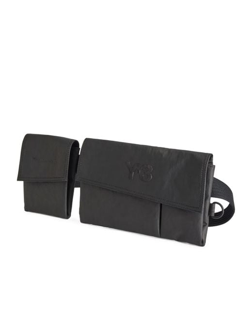Y-3 Pocket Detailed Sling Bag in Black for Men | Lyst