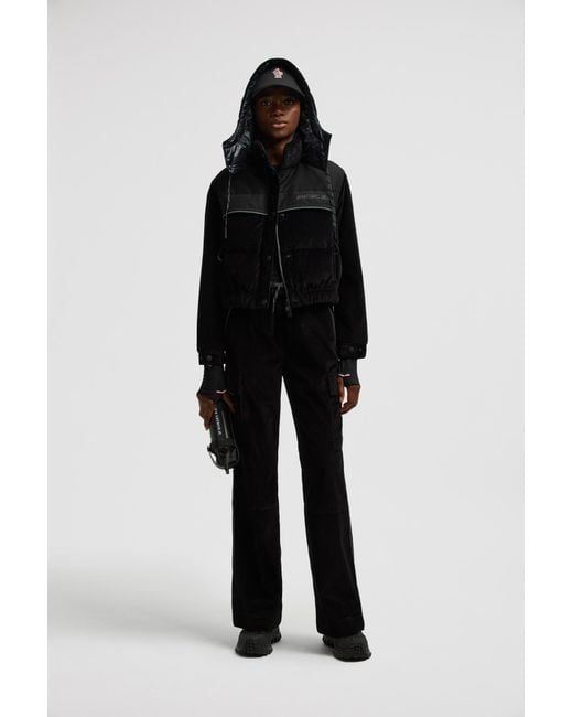 Moncler Black Grenoble Drawstring Cargo Trousers