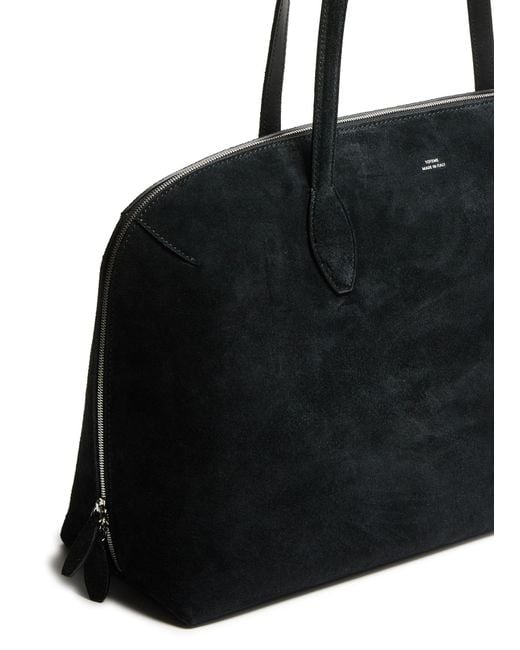 Totême  Black Suede Tote Bag