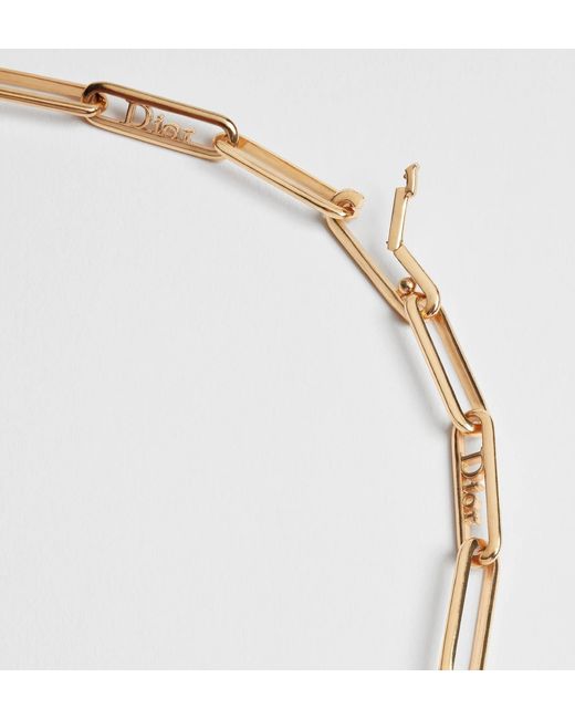 Dior Metallic Link Necklace