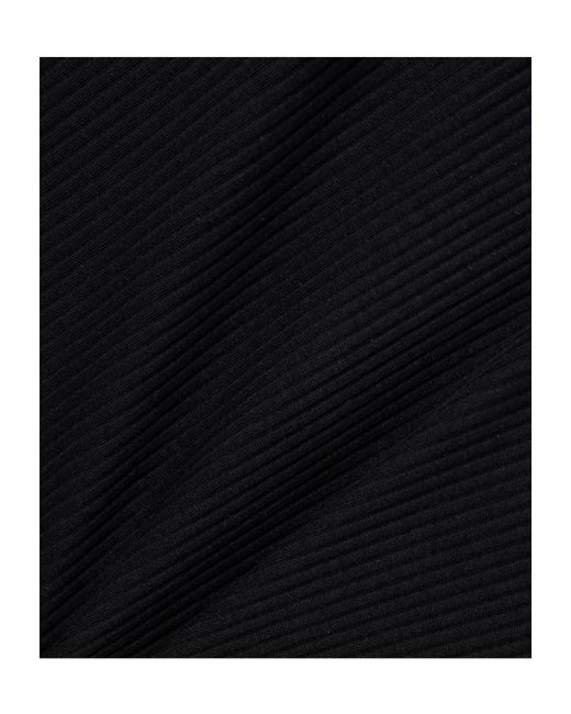 Giuliva Heritage Black Ribbed Modal And Silk-Blend Jersey Polo Shirt