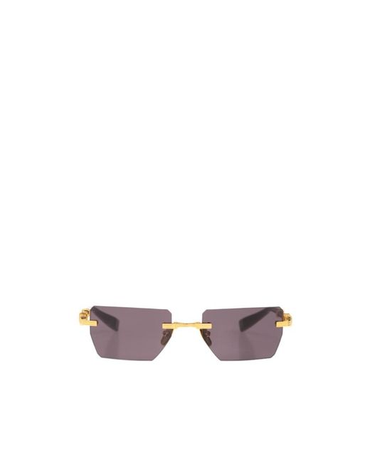 Balmain Multicolor Eyewear Pierre Rectangular Frame Sunglasses for men