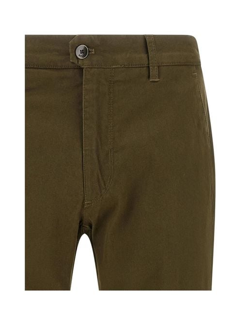 Incotex Green Straight-Leg Casual Trousers for men