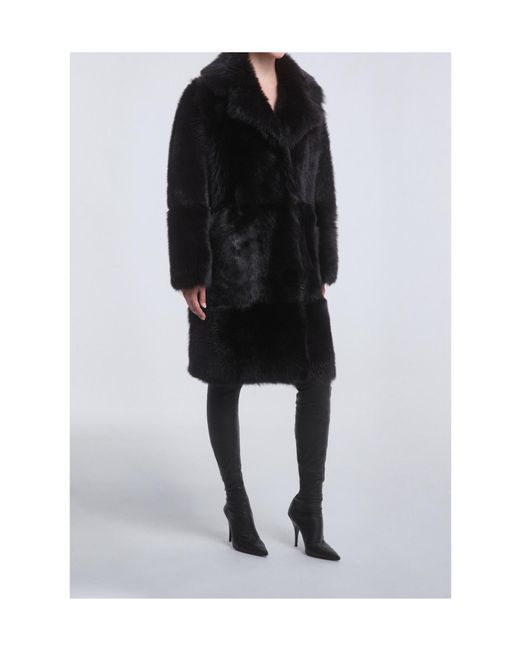 Nour Hammour Black Long-Sleeved Coat