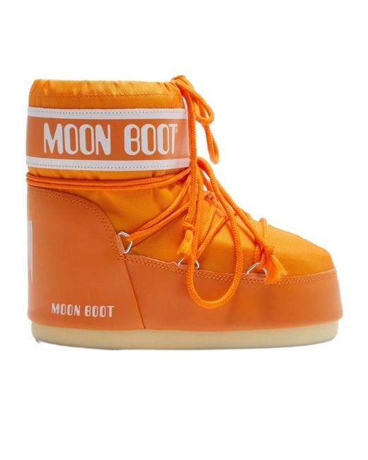 Moon Boot Orange Logo Boots for men