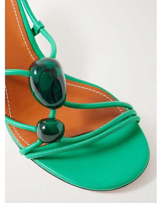Zimmermann Green Gleam High-Heeled Sandals