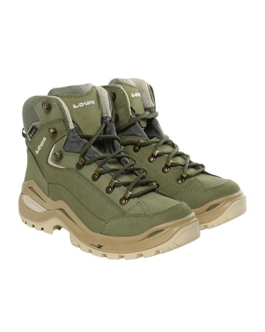 Lowa Green Renegade Lace-Up Boots