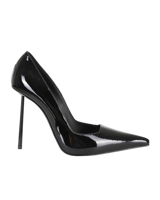 Le Silla Black Pointed-Toe High Heels