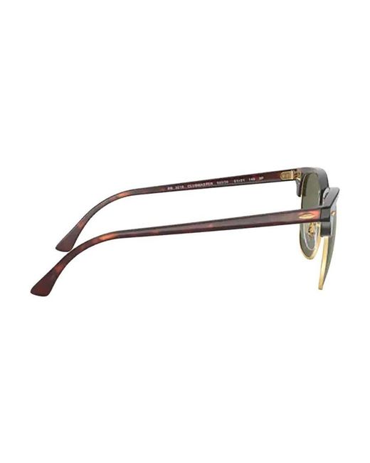 Ray-Ban Green Clubmaster Square Frame Sunglasses for men