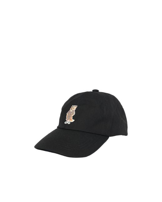 Maison Kitsuné Black Fox Baseball Cap