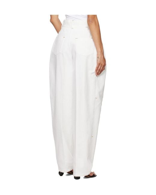 Jacquemus White Tapered Trousers