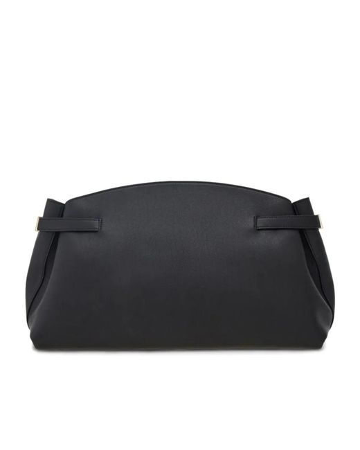 Ferragamo Black Large Hug Clutch