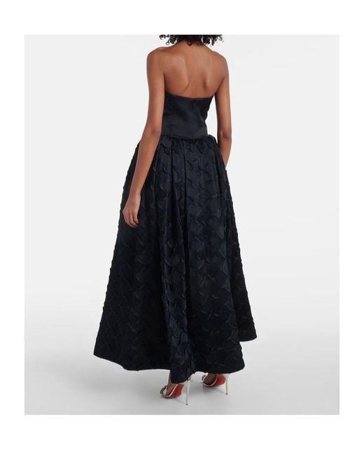 Jonathan Simkhai Blue Azriel Bustier Gown