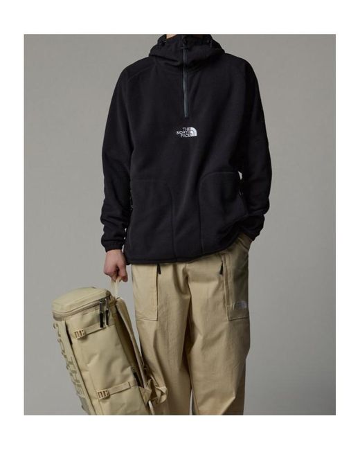 The North Face Black Shearling Hooded Jacket for men