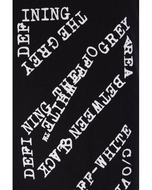 Off-White c/o Virgil Abloh Blue Crewneck Long-Sleeved T-Shirt for men