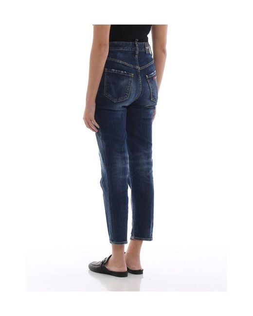DSquared² Blue High-Waisted Jeans