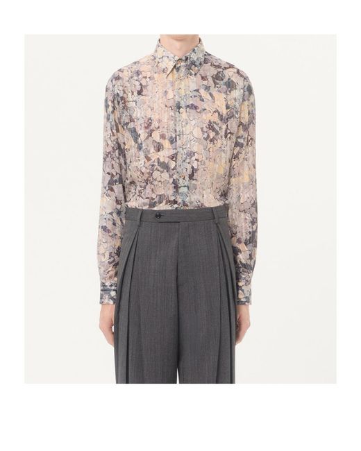 Valentino Gray Long-Sleeved Shirt for men