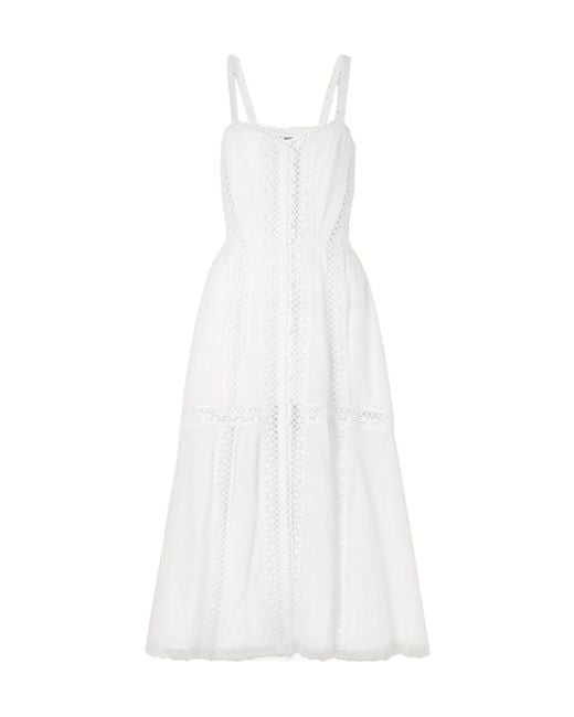 Charo Ruiz White Ibiza Ibiza Broderie Maxi Dress