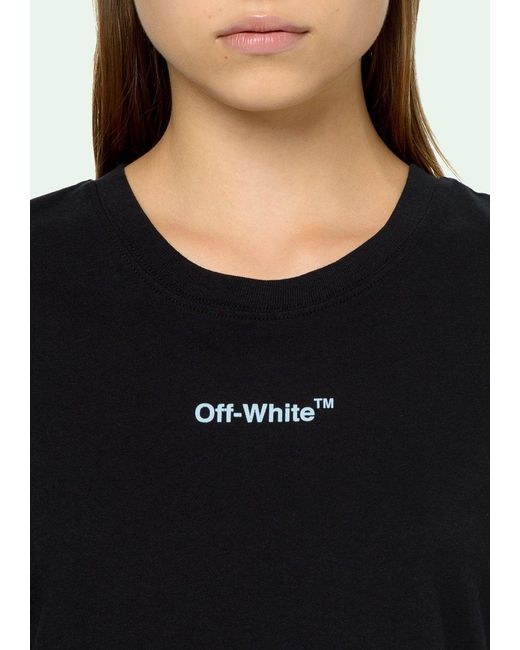 Off-White c/o Virgil Abloh Black Graphic Print Cotton T-Shirt