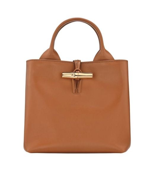 Longchamp Brown Le Roseau S Handbag