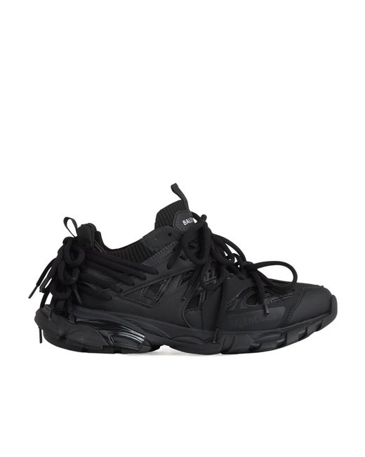 Balenciaga Black Track Lace-Up Sneakers for men