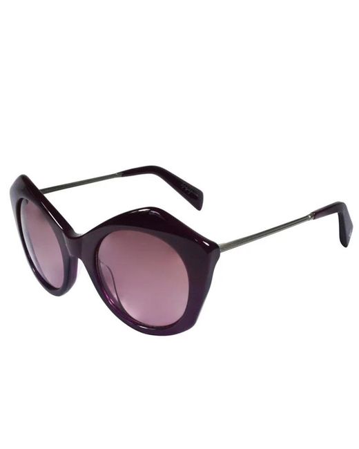 Yohji Yamamoto Purple Irregular Sunglasses