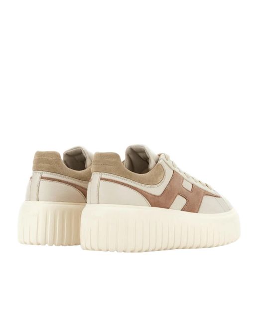 Hogan Natural H-Stripe Low-Top Sneakers