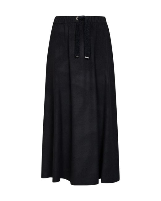 Herno Black Drawstring Skirt