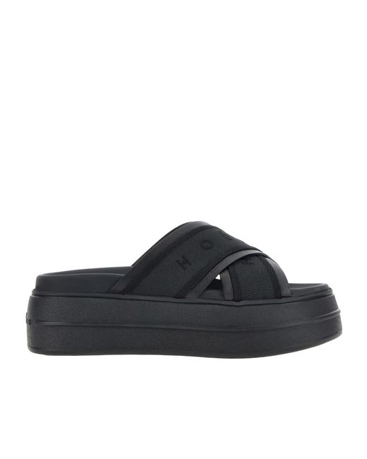Hogan Black 60Mm Skyscraper Slides