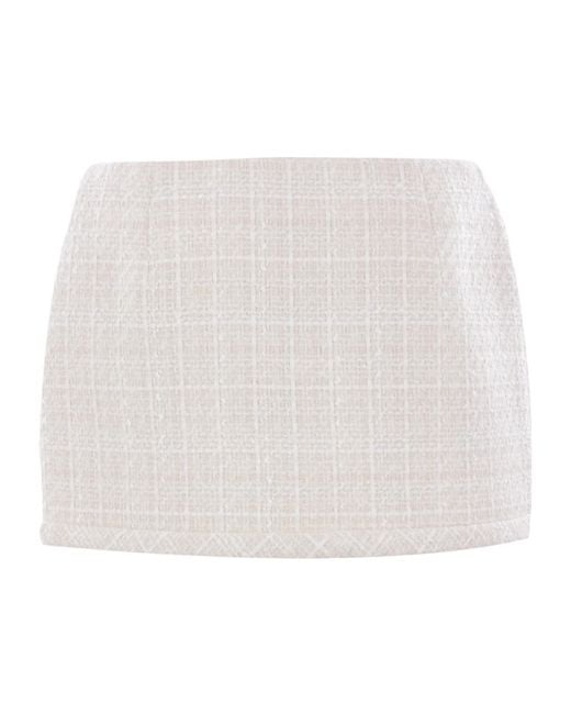 Marc Jacobs White Tweed Mini Skirt