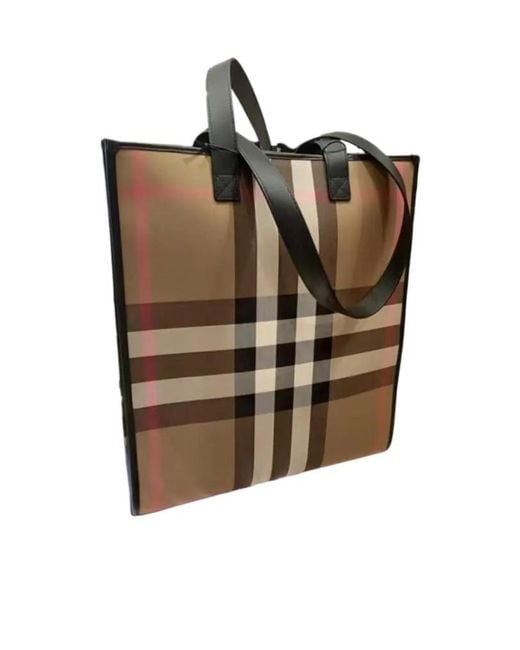 Burberry Green Medium Check Tote