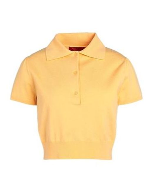 MAX&Co. Yellow Polo Shirts