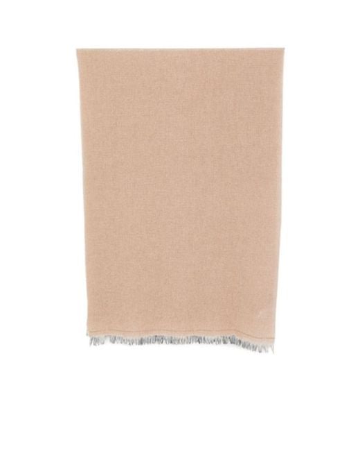 Fabiana Filippi Natural Fringed-Edge Scarf