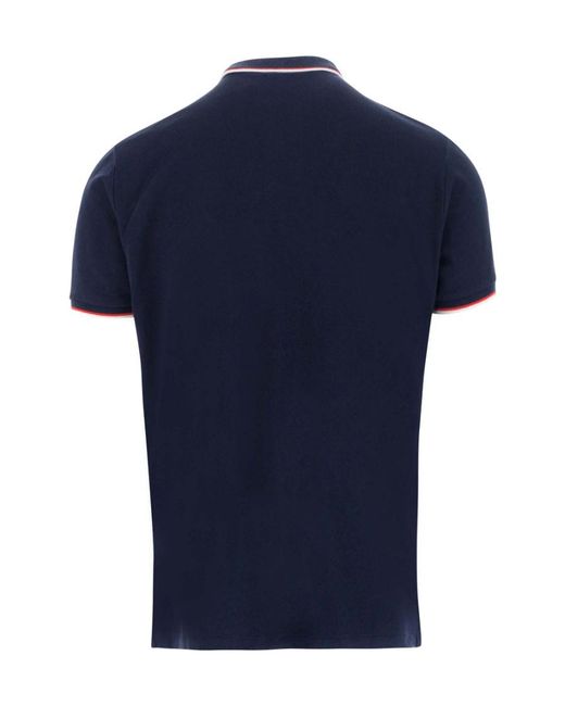 Ralph Lauren Blue Polo Tipped Short Sleeve Polo Shirt for men