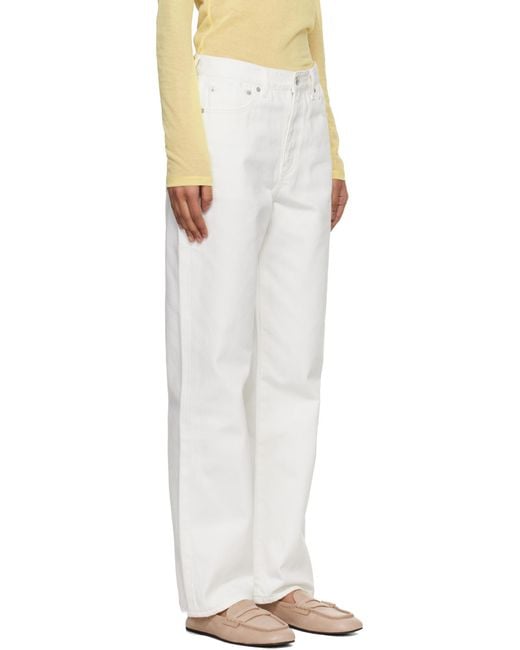 DUNST White Multi-Pocket Jeans
