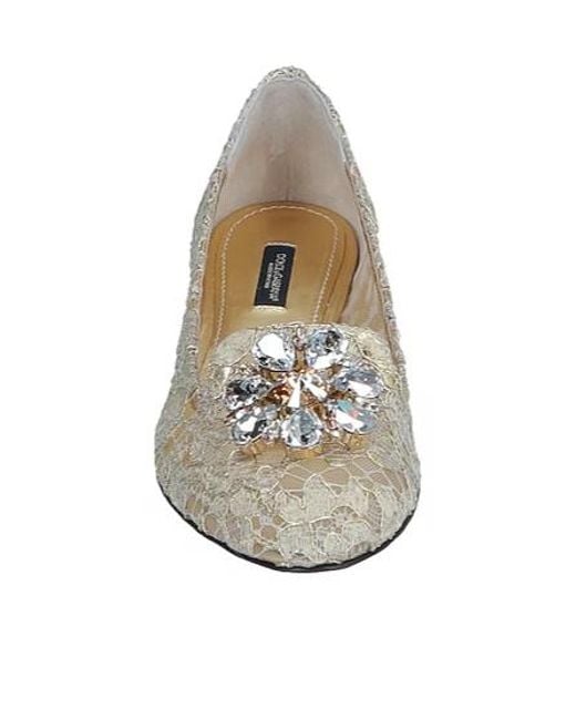 Dolce & Gabbana Gray Minimalist Rhinestone Loafers
