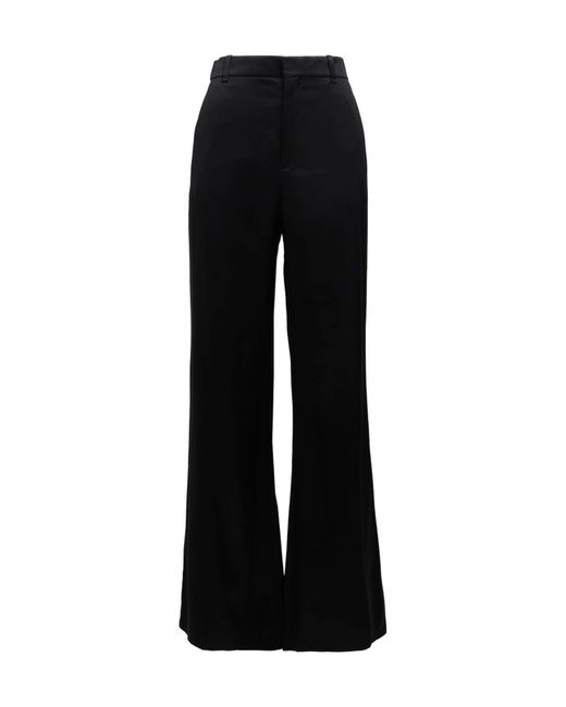 Chloé Black Plain Colour Flared Trouser