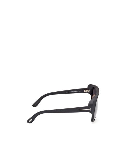 Tom Ford Gray T-Logo Pilot Sunglasses for men