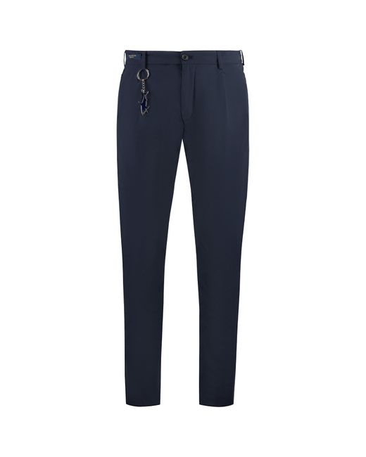 Paul & Shark Blue Technical Nylon Trousers for men