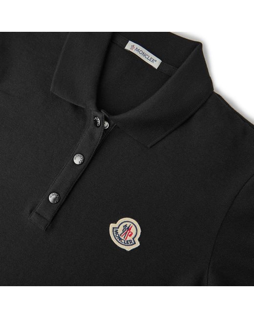 Moncler Black Short-Sleeved Polo Shirt